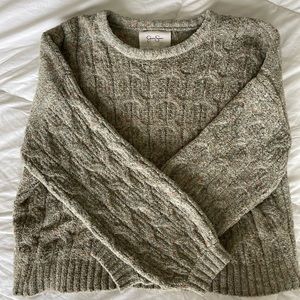 “Jessica Simpson” Olive Cable-Knit Style Sweater
